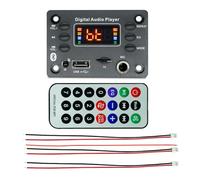 Cpolebev Microphone Interface Bluetooth Mp3 Decoding Board Amplifier Board 2X25W Bluetooth Module Car Audio Replacement Accessories