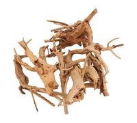 Cpolebev Mini Driftwood for Aquarium Natural Wood Branches Fish Tank Decorations Reptiles Tree Trunk Driftwood Assorted(10 Pack)