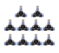 Cpolebev Misting Nozzle Kit 1/4-Inch with Nozzle Cooling Device Connectors for Outdoor Water Mister Cooling System 10Pcs