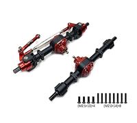 Cpolebev MN78 Metal Front and Rear Axle with 3mm to 4mm Shaft Sleeve for MN78 MN-78 MN 78 1/12 RC Car Upgrade Parts,Black