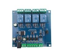 Cpolebev Modbus Rtu 4 Ch Relay Module Input 485 TTL Uart Communication 4-Channel Input 7-24V Relay Module