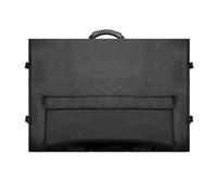 Cpolebev Monitor Carrying Case Computer Monitor Bag with Pockets Adjustable Travel Carrying Case for 24-27In Desktop Monitor,B