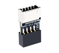 Cpolebev Motherboard USB2.0 9Pin to TYPE-E Female Adapter Chassis TYPE-C Socket 9-Pin USB 2.0 Extender Card
