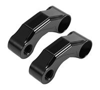 Cpolebev Motorcycle Mirror Riser Extension Bracket Adapter for R1200Gs Lc/Adv 13-18 R Ninet/R1200R Premium CNC Aluminum Alloy Black