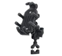 Cpolebev Motorcycle Phone Mount with Vibration Dampener, 1-Hand Operation Motorcycle Bike Scooter ATV Handlebar Holder, Fine Workmanship