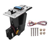 Cpolebev Multi Coin Acceptor Electronic Roll Down 4P Port Electronic Coin Selector Vending Machine Arcade Game Ticket Redemption