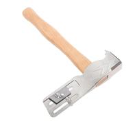 Cpolebev MWT005MH Roofing Hatchet, Magnet Roofing Hatchet, Carbon Steel Shingling with Wooden Handle, for Roof Repair, 13.4inch