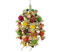 Cpolebev Natural Corn Cob Bird Chew Toys for Small and Medium-Sized Macaws,African Grey,Cockatoos