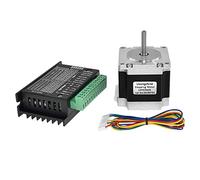 Cpolebev Nema 23 23HS5628 Stepper Motor 57 Motor 2.8A with TB6600 Stepper Motor Driver NEMA17 23 for CNC and 3D Printer Part Parts(8.0MM)