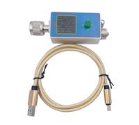 Cpolebev New 10GHz LCD RF Power Meter V7 N-Type Type-C USB Full-Band RF Circuit Development Network Serial Communication Blue&Silver
