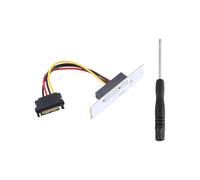 Cpolebev NGFF M.2 to PCI-E 4X Riser Card M2 Key M to PCIe X4 Adapter with LED Voltage Indicator for ETH Mining