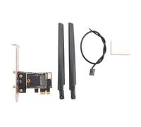 Cpolebev NGFF M2 Wireless Card to PCI-E Pcie Desktop Bluetooth Converter Adapter with 2 AC Antenna for AX200 9260AC 8265NGW