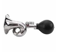 Cpolebev Non-Electronic Trumpet Loud Bicycle Cycle Bike Bell Vintage Retro Bugle Hooter Horn silver