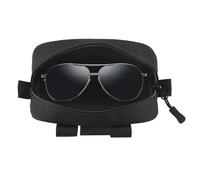 Cpolebev Nylon Eyeglasses Hard Case Anti-Shock Molle System Sunglasses Pouch Portable Waterproof Sunglasses Bag Eyewear Accessoies