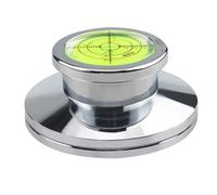 Cpolebev Optimize Your Audio Experience with Silver Metal Disc Stabilizer for HiFi LP Vinyl Record Player Turntables