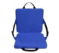 Cpolebev Outdoor Square Chair Cushion Stadium Cushion Beach Chair with Backrest Camping Hiking