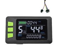 Cpolebev P3C LCD Display Dashboard Colorful Screen 24V 36V 48V 60V Electric Bike Meter Replacement for Electric Scooter(SM Plug)