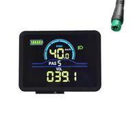 Cpolebev P5C Electric Bike LCD Display Meter 24V-60V Ebike Intelligent Display IP67 UART Colorful LCD Display Meter 5PIN