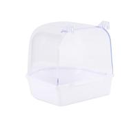 Cpolebev Parrot Hanging Bathtub Pet Bird Bath Box Parrot Water Shower Bowl Bird Cage A 1 PCS