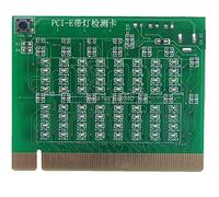 Cpolebev PCI-E 16X 8X PCI Express Slot Tester Card for Motherboard Detect The Southbridge Short or Open PCI-E with Light Tester