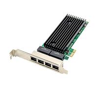 Cpolebev PCI-E 4 Port RJ45 Server 1X PCIe X1 82576 Chip 10/100/1000Mbps Lan Quad Port Server Gigabit Network Card