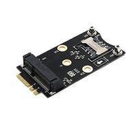Cpolebev PCI-E to M.2 A/E Mini PCIE Wireless Network Card to M2 NGFF Key A+E Wifi Card Raiser Wifi Adapter Adapter with SIM Card Slot for WiFi/WWAN/LTE Modules