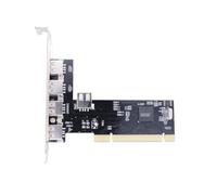Cpolebev PCI Expansion Card PCI to 5 Ports USB 2.0 Expansion Card 480Mbps High Speed Hub Driver-Free for Desktop Computer