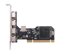Cpolebev PCI to USB2.0 Expansion Card Desktop PCI to 5 USB2.0 480Mbp HUB Chip Expansion Adapter Card