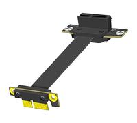 Cpolebev PCIE 1X Extension Cable 90 Degree, PCI-Express 3.0 1X Male to Female Riser Cable PCI-E 1X Extender Adapter 10cm Replacement Spare Parts