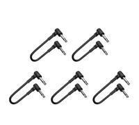 Cpolebev Pedal Cable Musical Instruments Patch Cord 15cm Electric Guitar Effect Wire for Music Lovers Playing Replacement 5Pcs