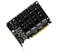 Cpolebev PH44 NVMe 4-Disk Array Card PCI-E Card Signal Splitting Expansion Card NVMe PCIe 4.0 3.0 X16 Split Cards
