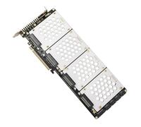 Cpolebev PH46-4 4-Disk SFF8639 U.2 NVME & 2.5-Inch Hard Drive to PCIE4.0 Split Card PCIE4.0 X16 Hard Disk Adapter Card