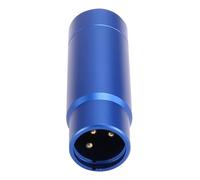 Cpolebev Phantom Power Adapter Microphone System Audio Mixer for Condenser Mic 48V XLR Mic Adapter 3.5mm Blue