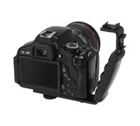 Cpolebev Photo Flash Video Camera Grip Handle L Handle With 2 Standard Side Hot shoe Mount the holder DSLR