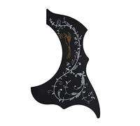 Cpolebev Pickguard-Acoustic-Acoustic Guitar Pickguard, Self Adhesive, Black