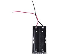 Cpolebev Plastic 2 x 3.7 V 18650 Battery Holder Case Black
