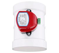Cpolebev Plastic Motorized Damper PVC Check Valve Air Duct Volume Controller for Ventilation Pipe 220VAC 110mm