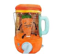 Cpolebev Plush Carrot Juicer Toy,Carrot Juicer Plush Toy,6 Inch Carrot Blender Plush, Fun Drawstring Rotating Plush Toy, Rotating