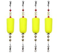 Cpolebev Popping Corks For Saltwater Freshwater Fishing Popper Floats Redfish Speckled Trout Sheepshead Flounder Easy Install Yellow