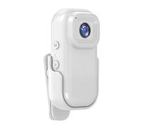 Cpolebev Portable Body Camera Sport DV with Screen Video Recording Camera Action Cam White 1Set