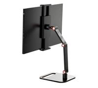 Cpolebev Portable Monitor Stand, Universal Metal Desk Holder,16 Inch Universal,Desktop Flat Bracket for Live Broadcast