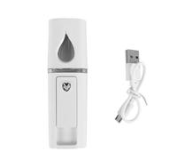 Cpolebev Portable Nano Mister Mini Steamer Atomization Eyelash Extensions with Mirror White