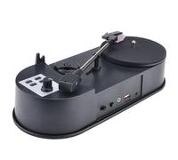 Cpolebev Portable Phonograph 33/45RPM Turntable Player Converter Save Vinyl Music Records to MP3 TF Card/USB Built in Speaker Accessories
