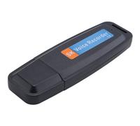 Cpolebev Portable Rechargeable U-Disk USB Digital Audio Voice Recorder Mini Dictaphone Activated Recorder -Black
