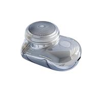 Cpolebev Portable USB Electric Mini Shaver for Men Pocket Electric Shaver Beard Trimmer Digital Display (B)