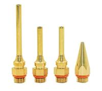 Cpolebev Power Fine Tip Glue GunCopper Nozzles Kit for Hot Glue - 4 Pack Copper Nozzles Kit Full Size Dual Temp Hot Melt Glue
