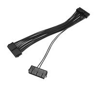 Cpolebev Power Supply Splitter, Dual PSU Cable Adapter 24 Pin 20+4 Pin ATX Motherboard Adapter Extension Cable Dual 24-Pin Mining Adapter 12 Inch (30CM)