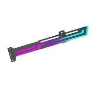 Cpolebev Power Train ARGB Graphics Card GPU Holder Adjustable Height Horizontal GPU Bracket AURA GPU Video Card Holder