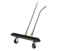 Cpolebev Pressure Washer Under Carriage Cleaner Power Washer Attachment for Car Chassis Cleaning Equipped 6 Fan Nozzle Ground