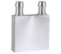 Cpolebev Primary Aluminum alloy Water Cooling Block 40x40mm for Liquid Water Cooler Heat Sink System Silver Use For PC Laptop CPU